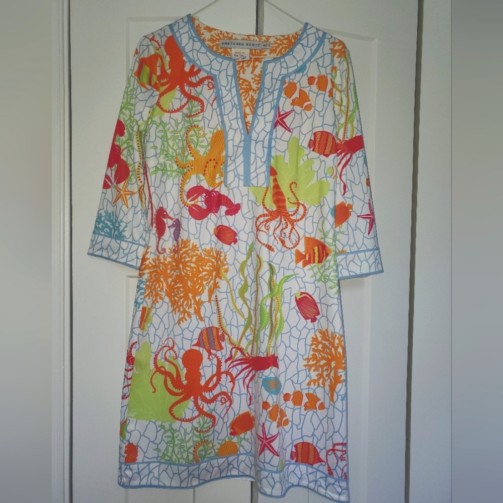 Gretchen Scott Sea Life Dress Size Small